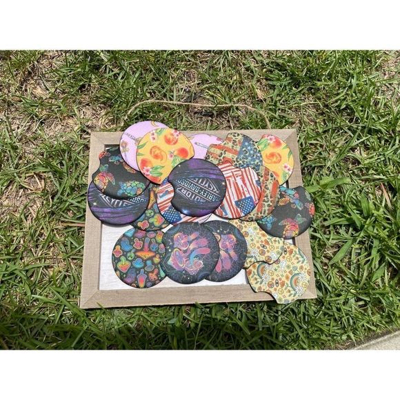 Glitter Animal Print Car Coasters 2 Pack - Picture 5 of 8